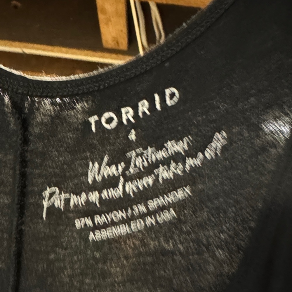 Torrid Black Graphic Tank Top - Picture 2 of 2
